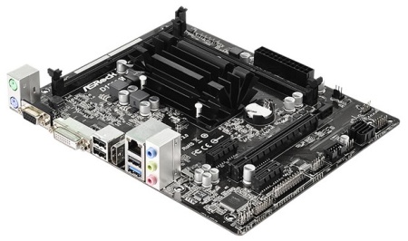 Материнская плата Asrock D1800M mATX AC`97 6ch(5.1) GbLAN+VGA+DVI+HDMI