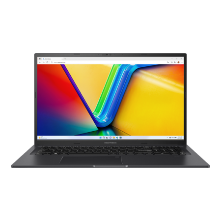 Ноутбук Asus VivoBook 17X K3704VA-AU102 Core i9 13900H 16Gb SSD1Tb Intel Iris Xe graphics 17.3" IPS FHD (1920x1080) noOS black WiFi BT Cam (90NB1091-M00420)