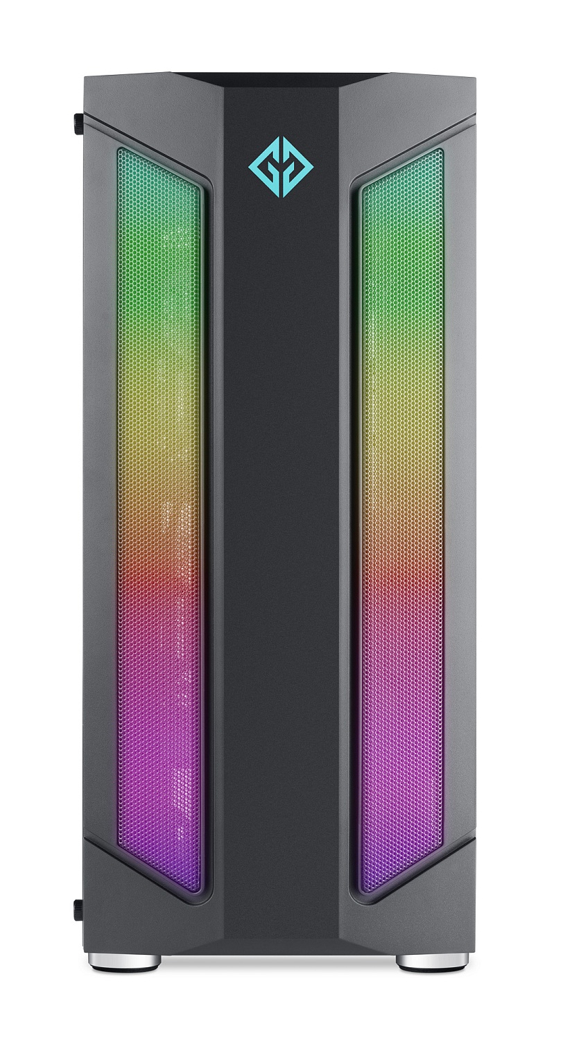 Корпус GMNG OGC-G130 черный без БП ATX 5x120mm 2xUSB2.0 1xUSB3.0 audio bott PSU