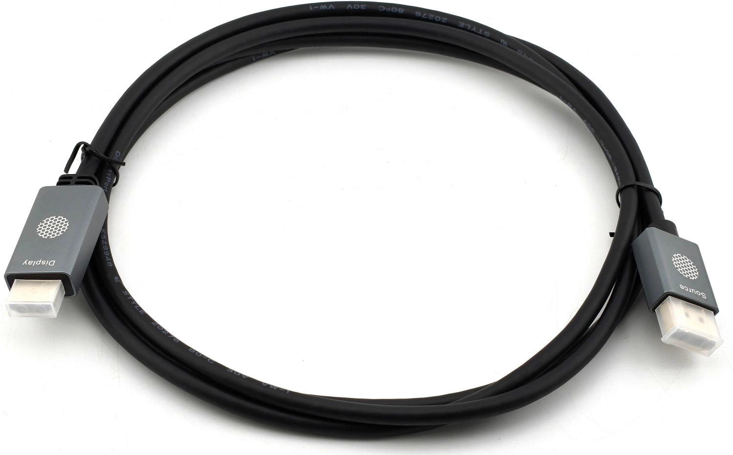 Кабель аудио-видео Cactus CS-DP-HDMI-1.2-2 DisplayPort (m)/HDMI (m) 2м. позолоч.конт. черный