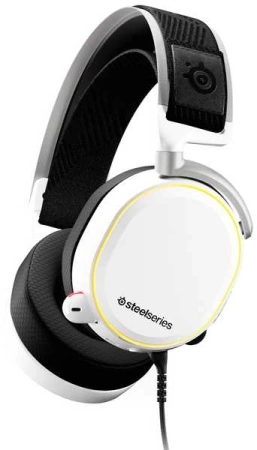 Наушники с микрофоном Steelseries Arctis Pro + GameDAC белый 3м мониторные оголовье