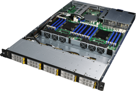 Сервер YADRO Экспресс Филиал / 1U / 10xSFF/ 1 x Intel Xeon 4214R (2.4 GHz, 12 Cores, 16.5 MB Cache, 100 W) / 1x32 GB 2933 MHz / 1x480 GB M.2 SSD SATA / SW RAID / 2x1 GbE / 2x800 W / Rails / 3Y War-ty 9x5