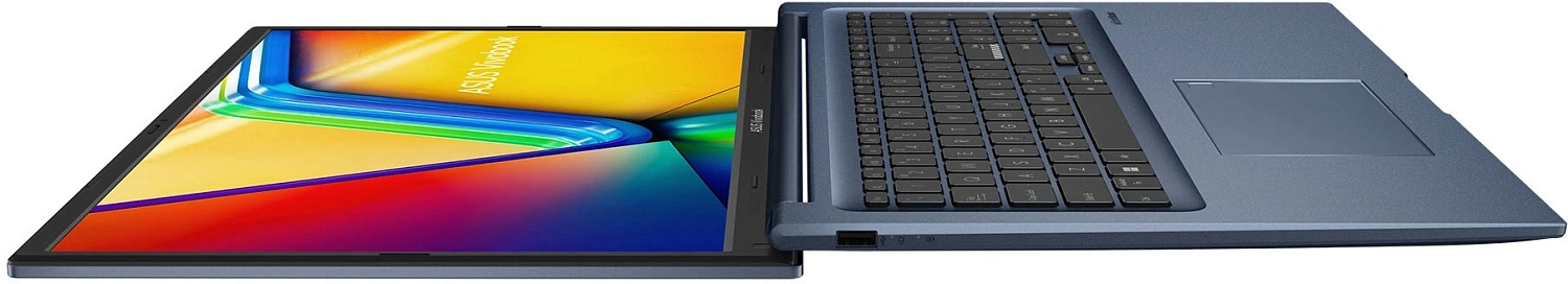 Ноутбук Asus Vivobook 17 X1704VA-AU639 Core i3 1315U 8Gb SSD512Gb Intel UHD Graphics 17.3" IPS FHD (1920x1080) без ОС blue WiFi BT Cam (90NB10V2-M00RJ0)