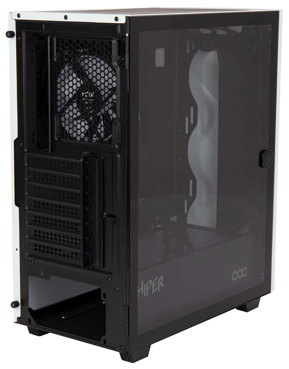 Корпус Hiper DCW белый без БП ATX 5x120mm 4x140mm 1xUSB2.0 1xUSB3.0 audio bott PSU