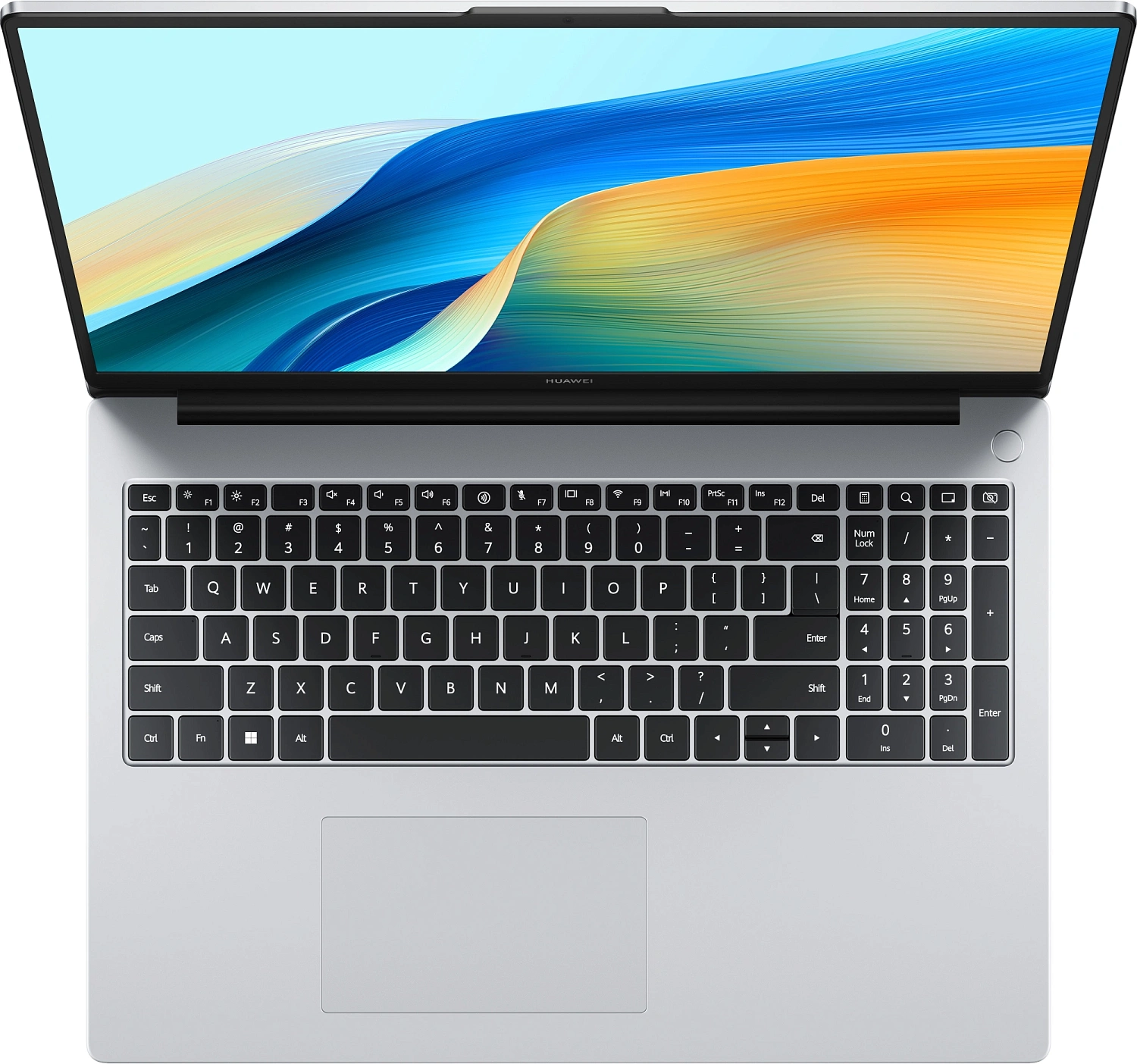 Ноутбук Huawei MateBook D16 Intel Core i5-13420H/16Gb (soldered D4)/SSD1Tb/UMA/16"/IPS/WUXGA/1920x1200/60Hz/NoOS/Mystic Silver/1.68kg