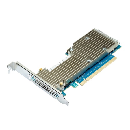 LSI P411W-32P (05-50054-00) NVMe HBA Adapter, PCIe 4.0 x16 LP, 32port ( 4* int SFF8654), PEX88048,