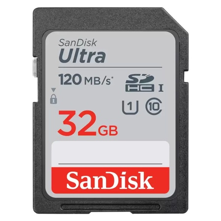 Карта памяти SanDisk Ultra 32GB SDHC Memory Card 120MB/s