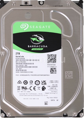 3.5" 2TB Seagate BarraCuda ST2000DM005 SATA 6Gb/s, 5400rpm, 256MB, Bulk {25} (002462)