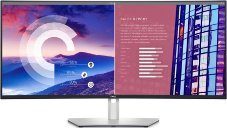 Монитор Dell 37.5" UltraSharp U3821DW черный IPS LED 21:9 HDMI M/M матовая HAS Piv 300cd 178гр/178гр 3840x1600 60Hz DP WQ+ USB 13.6кг