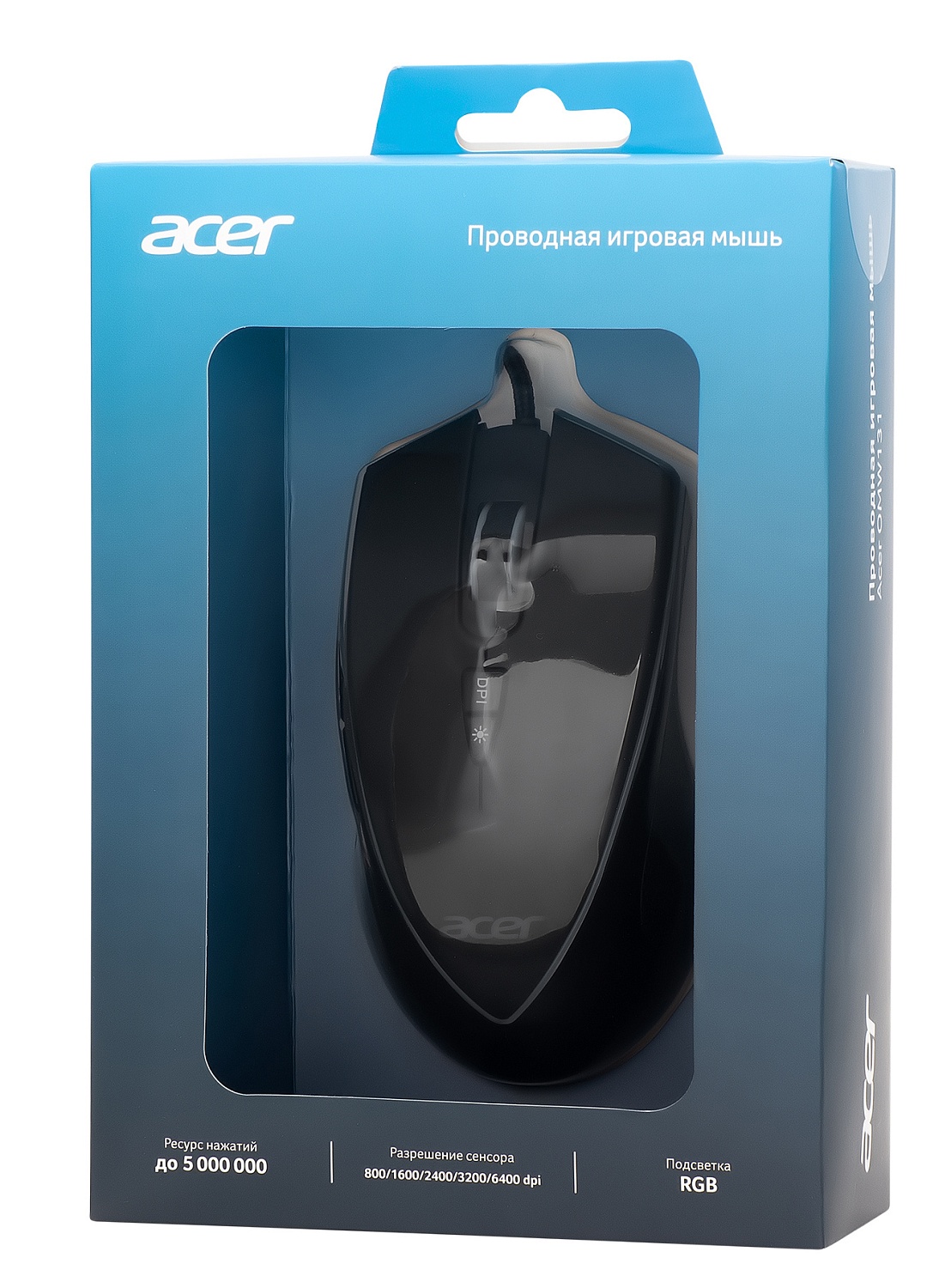 Мышь Acer OMW131 черный оптическая (6000dpi) USB (6but) Мышь Acer OMW131 черный оптическая (6000dpi) USB (6but)