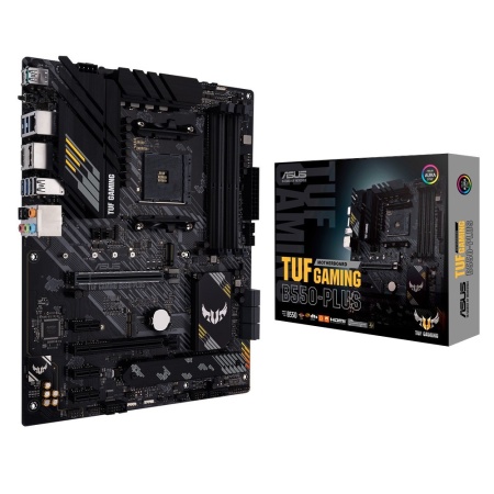 TUF GAMING B550-PLUS AM4 ATX 4xDDR4 2xPCIEx16 3xPCIEx1 3xM.2 HDMI DP 2.5GLAN RTL {5} (749435)