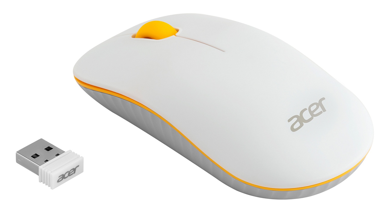 Мышь Acer OMR200 желтый оптическая (1200dpi) беспроводная USB для ноутбука (2but) Мышь Acer OMR200 желтый оптическая (1200dpi) беспроводная USB для ноутбука (2but)