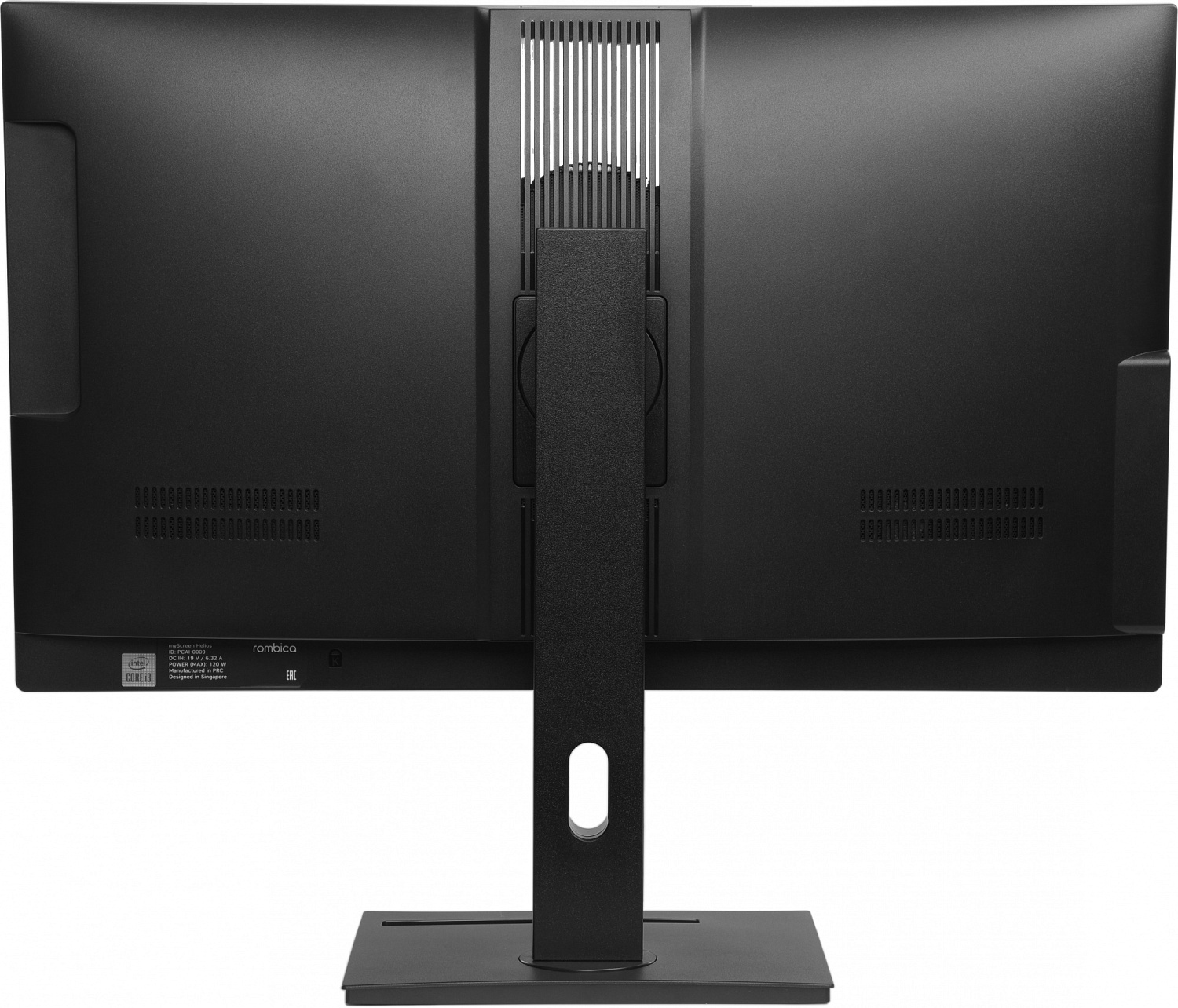 Моноблок Rombica Helios 27" Full HD i3 10100 (3.6) 8Gb SSD256Gb UHDG 630 DVDRW Windows 11 Professional GbitEth WiFi BT клавиатура мышь Cam черный 1920x1080