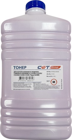 Тонер Cet Type 024 C-EXV47/49/54/55 OSP0024-M500 пурпурный бутылка 500гр. для принтера Canon iR Advance C3320i/C3325i/C3330i/C250i/C350i