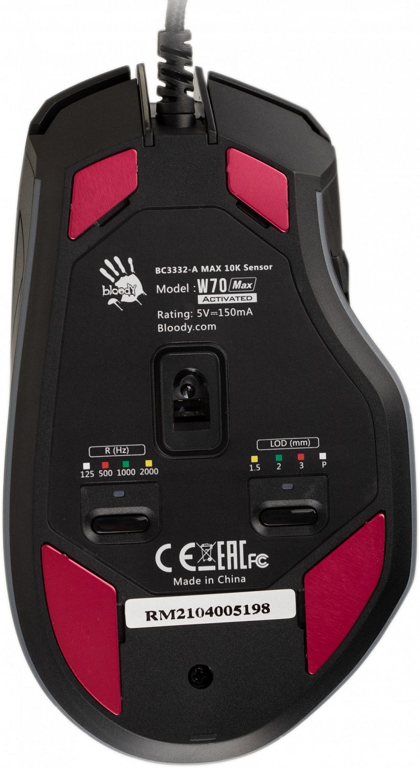 Мышь A4Tech Bloody W70 Max черный оптическая (10000dpi) USB (10but) Мышь A4Tech Bloody W70 Max черный оптическая (10000dpi) USB (10but)