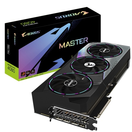 RTX4080 AORUS 16GB MASTER GDDR6X 256bit HDMI 3xDP RTL {5} (311357)