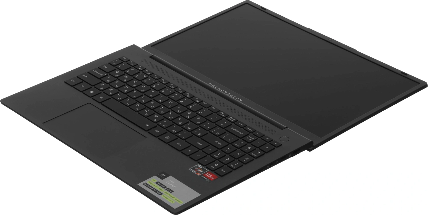 Ноутбук Machcreator One R5 Ryzen 5 7430U 16Gb SSD512Gb AMD Radeon Graphics 15.6" IPS FHD (1920x1080) Windows 11 Pro grey WiFi BT Cam 4825mAh (JJ00GB00GRU)
