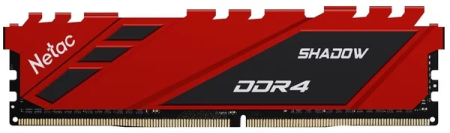 Память DDR4 16GB 2666MHz Netac NTSDD4P26SP-16R Shadow RTL PC4-21300 CL19 DIMM 288-pin 1.2В с радиатором Ret