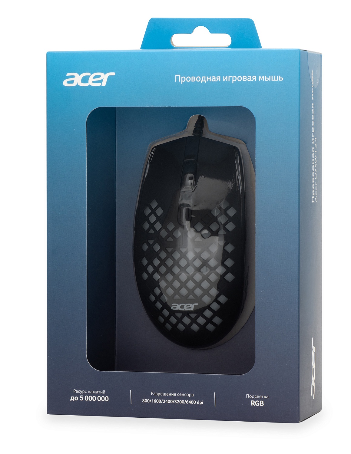 Мышь Acer OMW134 черный оптическая (3200dpi) USB (5but) Мышь Acer OMW134 черный оптическая (3200dpi) USB (5but)
