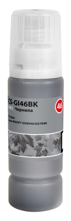 Чернила Cactus CS-GI46BK черный пигментный135мл для Canon MAXIFY GX6040/GX7040