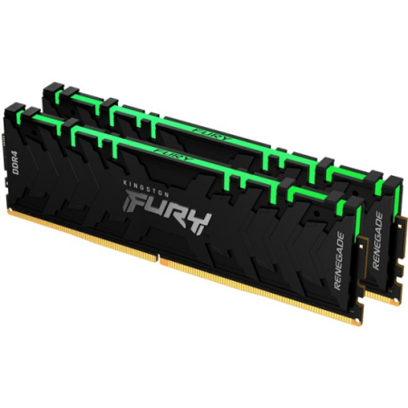 Память DDR4 2x16Gb 3200MHz Kingston KF432C16RB1AK2/32 Fury Renegade RGB RTL Gaming PC4-25600 CL16 DIMM 288-pin 1.35В dual rank с радиатором Ret