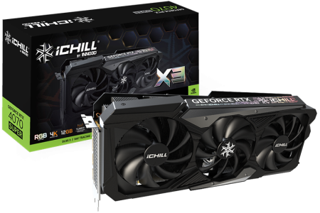 Видеокарта INNO3D RTX 4070 Super iChill X3//RTX4070 Super, DP*3,HDMI,12G,D6X