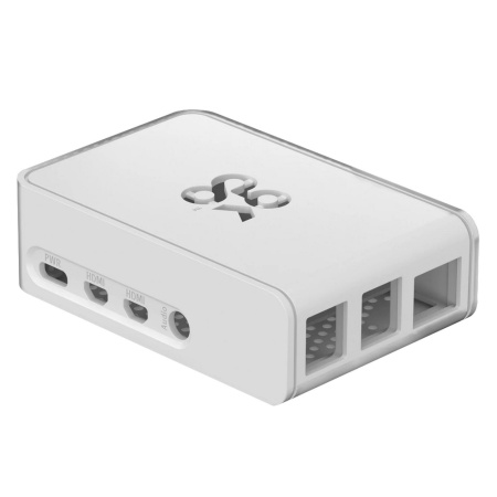 Raspberry Pi 4 Model B Official Case Okdo Slide Series, White, Retail, для Raspberry Pi 4 Model B (187-3430/187-3434)(ASM-1900138-11) {96} (815102)