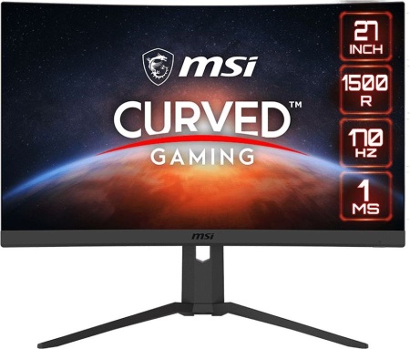 Монитор MSI 27" G27CQ4P E2 черный VA LED 1ms 16:9 HDMI матовая HAS 3000:1 250cd 178гр/178гр 2560x1440 170Hz FreeSync Premium DP 2K 6.33кг