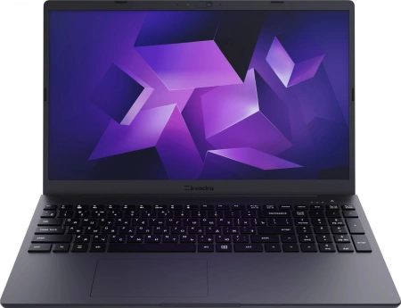 Ноутбук Kvadra Nau LE14U Core i3 1215U 8Gb SSD256Gb Intel UHD Graphics 14.1" IPS FHD (1920x1080) noOS dk.grey WiFi BT Cam (Y22L01P01101R_3C7D51)