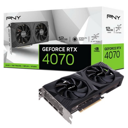 RTX4070 12GB VERTO Dual Fan DLSS 3 GDDR6X 192-bit DPx3 HDMI RTL