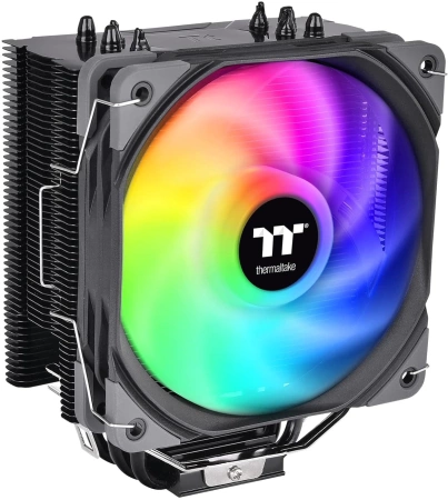 Устройство охлаждения(кулер) Thermaltake UX200 SE ARGB RGB Soc-AM5/AM4/1151/1200/1700 черный 4-pin 25dB Al+Cu 170W Ret