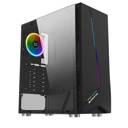 Bad Pack Eros EN43378 ATX, USB3.0x1+USB2.0x1, Rainbow LED FrontPanel, Left Tempered Glass, Rear EN43378 SYNC XCR120 Fan (743378)