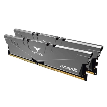 32GB Team Group DDR4 3200 DIMM Vulcan Z Gray Gaming Memory TLZGD432G3200HC16FDC01 Non-ECC 16GBx2 TLZGD432G3200HC16FDC01 CL16 1.35V RTL (654204)