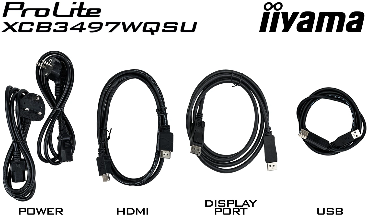 Монитор Iiyama 34" ProLite XCB3497WQSNPH-B1 черный VA LED 0.4ms 21:9 HDMI M/M матовая HAS 3000:1 350cd 178гр/178гр 3440x1440 120Hz DP UW USB 9.7кг