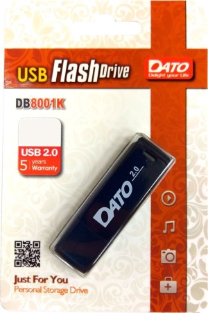 Флеш Диск Dato 8Gb DB8001 DB8001K-08G USB2.0 черный