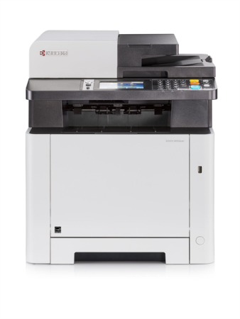 Kyocera ECOSYS M5526cdn, P/C/S, цв.лазерный, A4, 26 стр/мин, 1200x1200 dpi, 512 Мб, USB 2.0, Network, лоток 250 л., Duplex, автопод., старт.тонер 1200 стр.