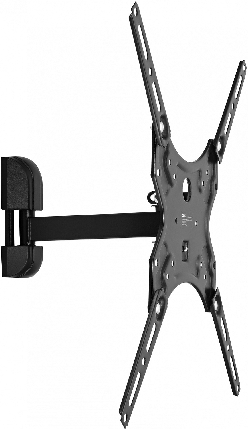 Кронштейн для телевизора Buro MF1 черный 13"-60" макс.25кг настенный поворот и наклон