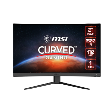 Монитор MSI G27CQ4 E2 27" 16:9 WQHD(2560x1440) VA Curve 1500R,1ms(MPRT), 3000:1, 100M:1, 250nit, 178/178, 2xHDMI 2.0b, DP 1.2a, Tilt,VESA,170Hz,Black,1y w-ty