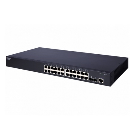 ECS4100-26TX 24 x GE + 2 x 10G SFP+ ports L2+ Switch, Fan-less design