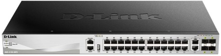 Коммутатор D-Link DGS-3130-30TS 24G 2x10G 4SFP+ управляемый