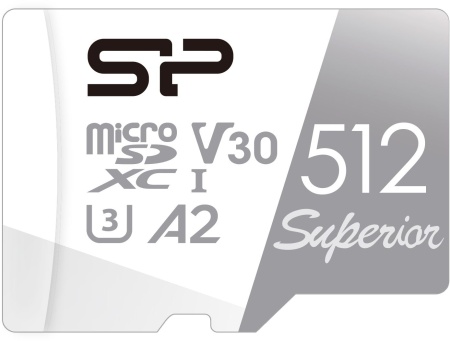 Флеш карта microSDXC Silicon Power 512GB SP512GBSTXDA2V20 Superior V30 A2 w/o adapter