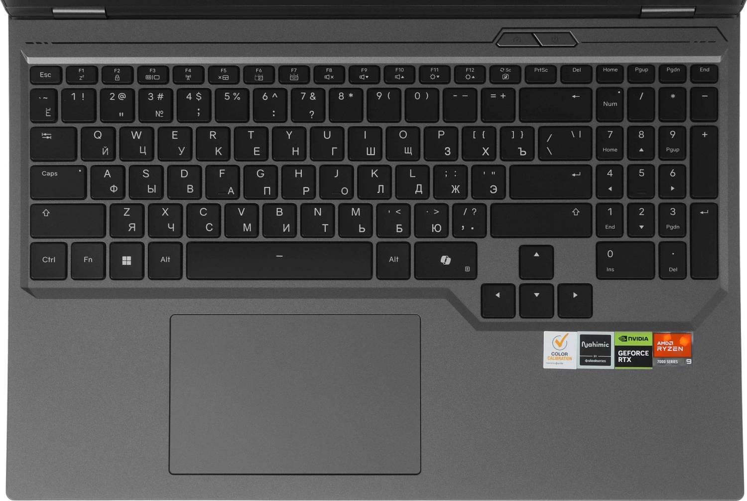 Ноутбук Chuwi GameBook Ryzen 9 7845HX 32Gb SSD1Tb NVIDIA GeForce RTX 5060 8Gb 16" IPS QHD (2560x1600) Windows 11 Pro grey WiFi BT Cam 4250mAh (CWI627-97321N1PRM6T)
