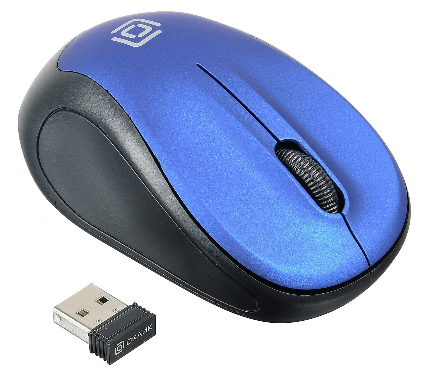 Мышь Оклик 665MW черный/синий оптическая (1600dpi) беспроводная USB для ноутбука (3but) Мышь Оклик 665MW черный/синий оптическая (1600dpi) беспроводная USB для ноутбука (3but)