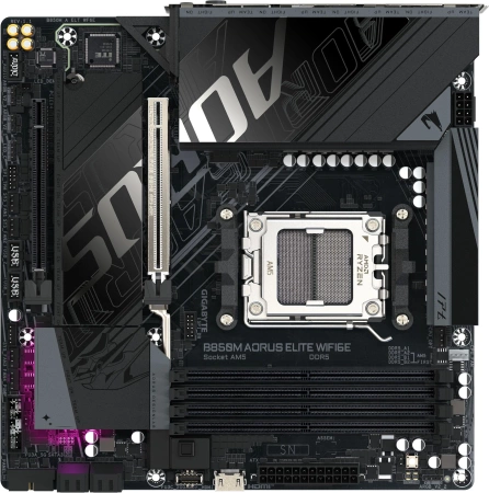 Материнская плата Gigabyte B850M A ELT WF6E SocketAM5 AMD B850 4xDDR5 mATX AC`97 8ch(7.1) 2.5Gg RAID+DP