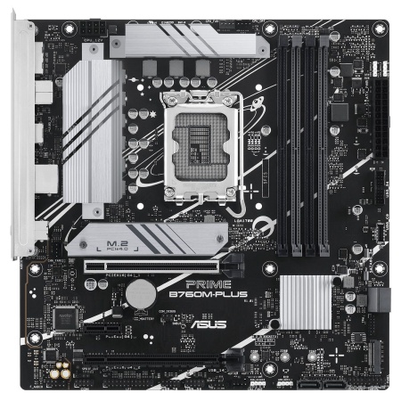 Материнская плата ASUS PRIME B760M-PLUS LGA1700 mATX 4хDDR5 2xPCIEx16 PCIEx1 2xM.2 DP HDMI 2.5GLAN