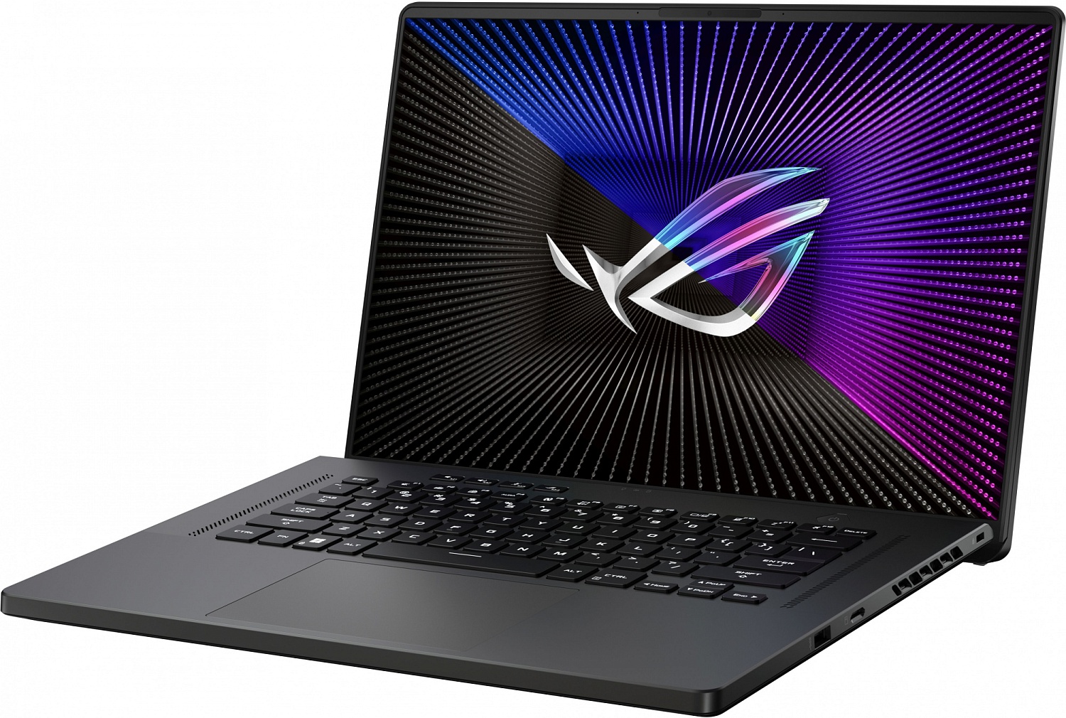 Ноутбук ASUS ROG Zephyrus M16 GU603ZV-N4008 Core i7 12700H/16Gb DDR5/1Tb SSD/16" IPS 240Hz 500nits (2560 x 1600)/GeForce RTX 4060 8Gb /WiFi6/BT/Cam/Off Black/DOS/1.9Kg/