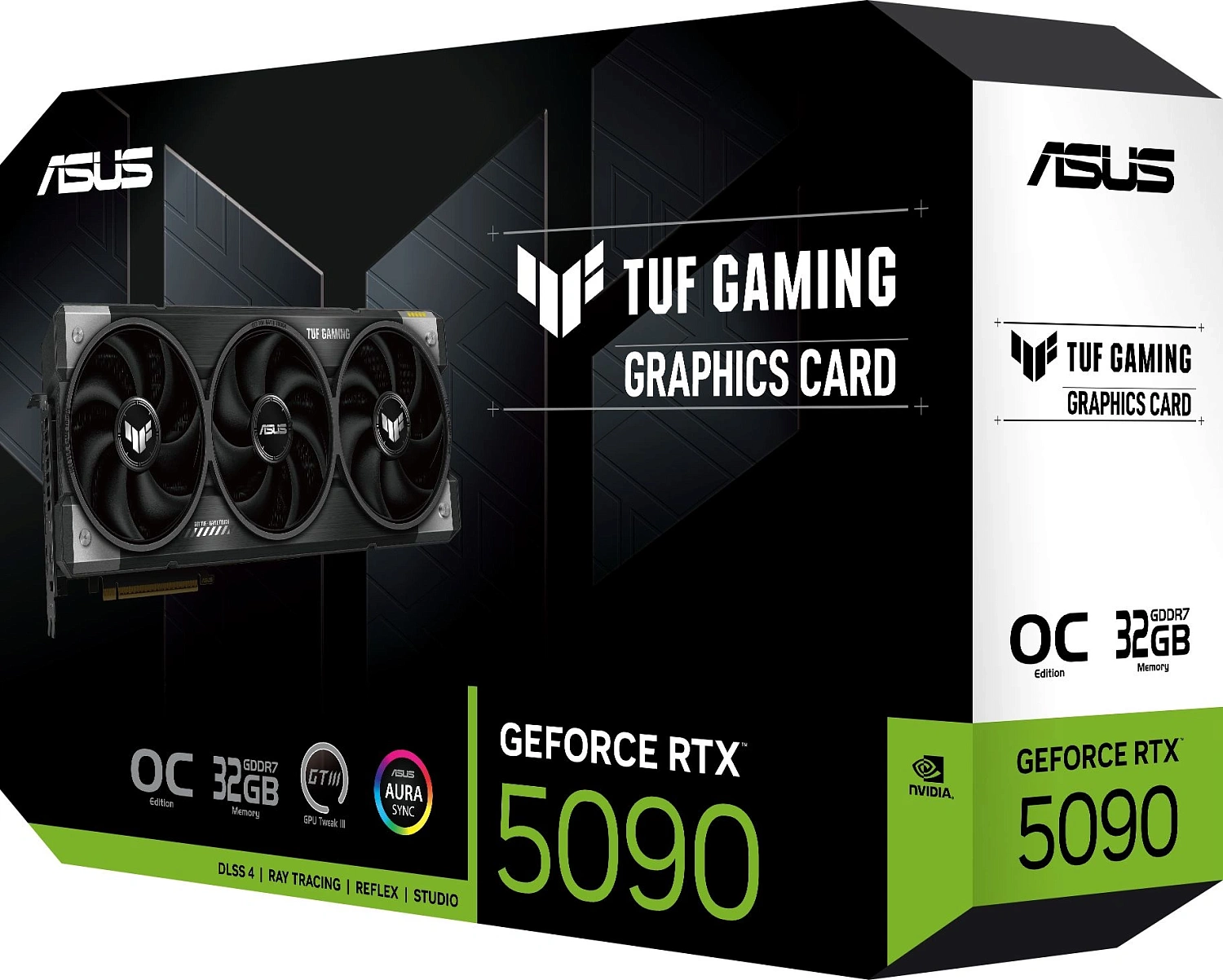 Видеокарта Asus PCI-E 5.0 TUF-RTX5090-O32G-GAMING NVIDIA GeForce RTX 5090 32Gb 256bit GDDR7 2580/30000 HDMIx2 DPx3 HDCP Ret