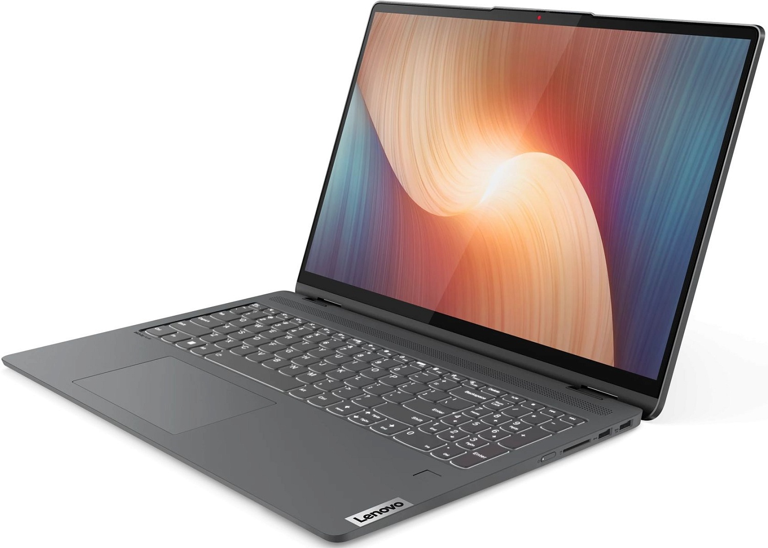 Ноутбук Lenovo IdeaPad Flex 5 16ALC7 Ryzen 5 5500U 16Gb SSD512Gb AMD Radeon 16" IPS Touch 2.5K (2560x1600) Windows 11 Home grey WiFi BT Cam (82RA003VRU)