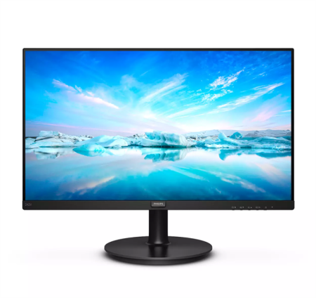 Монитор 23.8" PHILIPS 242V8A 1920x1080, WLED, 16:9, IPS, 250cd, 1000:1, MID, 4 ms, 178/178, HDMI, DisplayPort, 75Hz, Speakers, Tilt, Внутр, VESA, Black, 3y