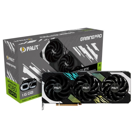 Видеокарта Palit RTX4080SUPER GAMINGPRO OC 16GB GDDR6X 256-bit DPx3 HDMI 3FAN RTL